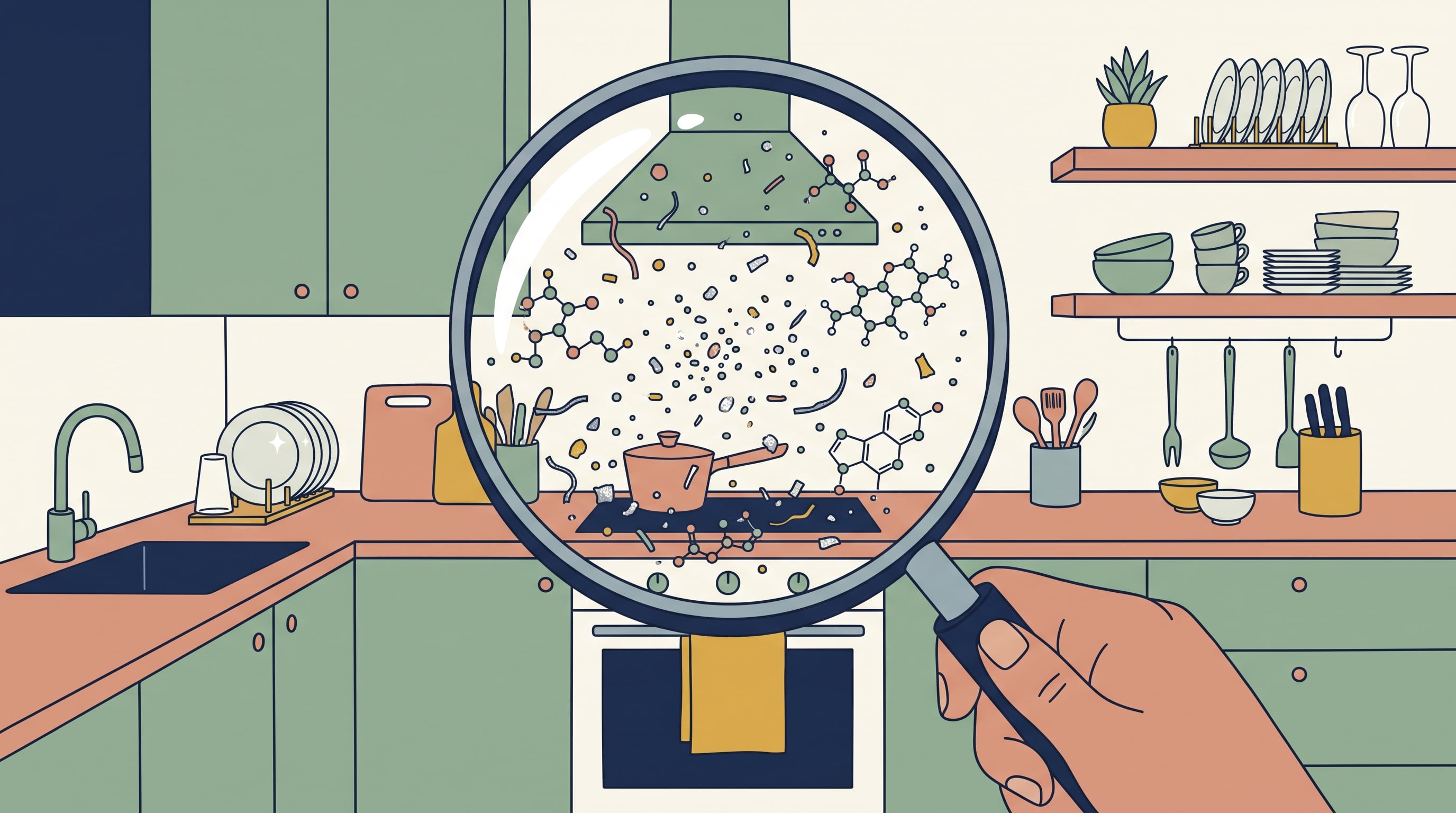 Los químicos eternos están presentes en envases de alimentos, utensilios de cocina, textiles, agua y artículos de cuidado personal (Imagen Ilustrativa Infobae)