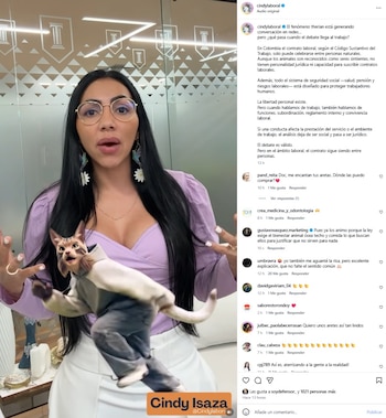 La abogada laboralista Cindy Isaza