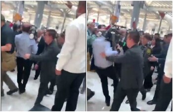 El cineasta tropezó grabando al