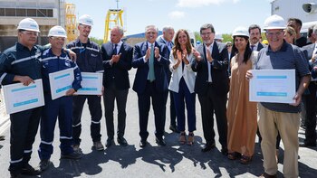 Alberto Fernández, en Chaco anteayer.