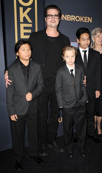 El actor Brad Pitt junto