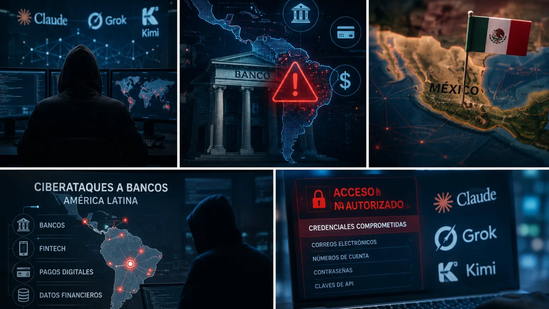 Straiker señaló que un grupo, presuntamente ubicado en México, usó la IA para atacas a bancos en Latinoamérica. (Imagen ilustrativa)