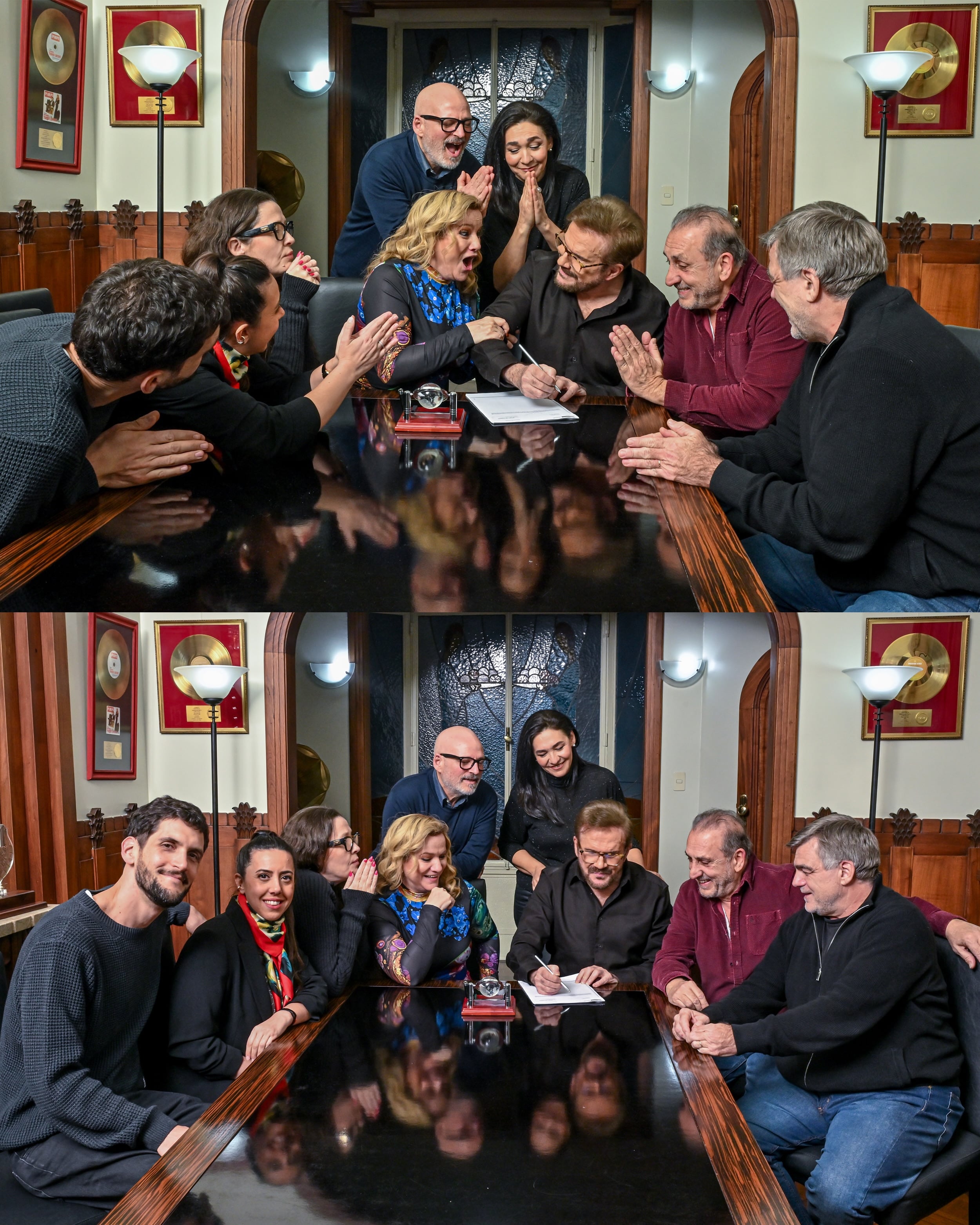Lucía Galán y Joaquín Galán anunciaron en Instagram la firma del contrato de producción de Pimpinela, la película