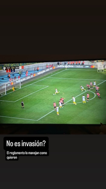Los posteos de Juan Sebastián Verón durante la final de la Supercopa Internacional entre Estudiantes y Rosario Central (Instagram)