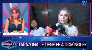 Magaly Medina responde a Karla Tarazona tras defender a Cristian Domínguez: "Es bien difícil que cambie". Captura: Magaly TV La Firme.