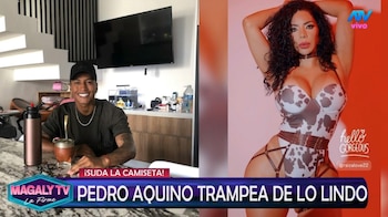Pedro Aquino en el ojo de la tormenta tras ampay con ‘La Chocolatita’. Captura: Magaly Tv La Firme.