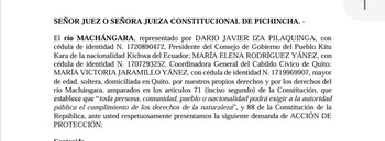 Así se presentó la acción