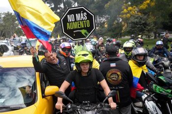 La caravana de los motociclistas