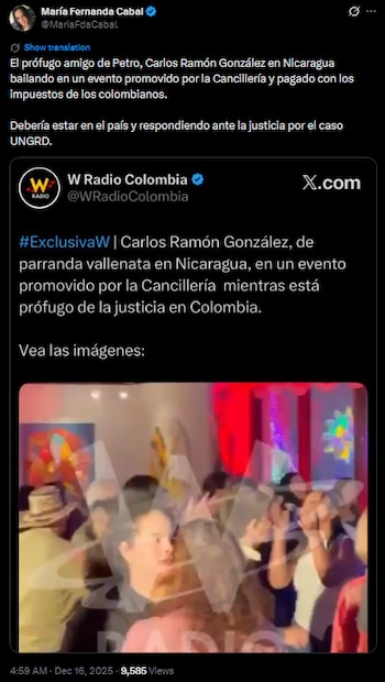 María Fernanda Cabal se despachó