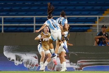 Argentina concluye las series de entrenamiento y comenzará su camino en el certamen internacional (EFE/Ernesto Guzmán Jr.)