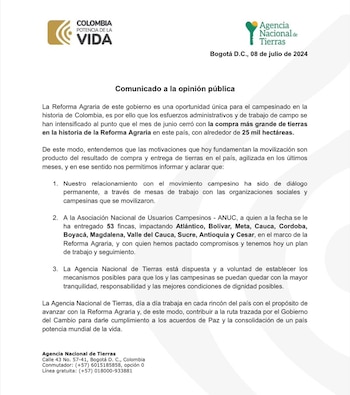 La ANT aseguró que ha