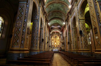 Imagen de archivo de la Iglesia del Quinche, del pasado 25 de junio del 2015, situada en la pintoresca localidad del Quinche (Ecuador), EFE/José Jácome