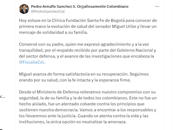 El ministro reveló que estuvo