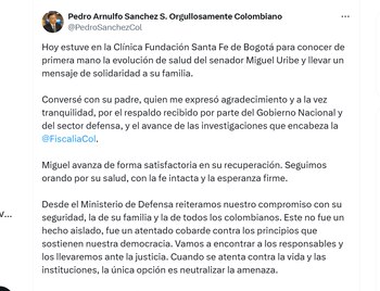 El ministro reveló que estuvo