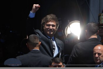 El presidente Javier Milei, en