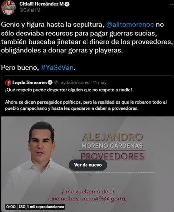 Alejandro Moreno fue acusado de