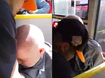 Pasajeros enfrentaron al supuesto agresor