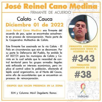 Indepaz presenta el último excombatiente