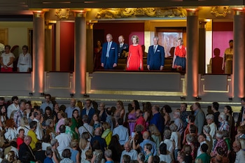 El príncipe Lorenz, la reina