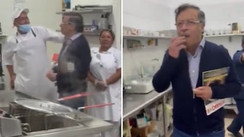 Presidente visitó trabajadores de la