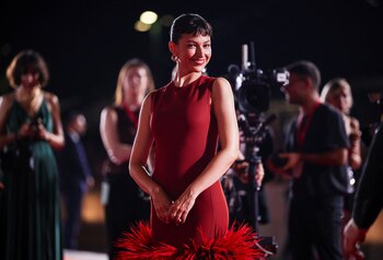 Actor Ursula Corbero poses on