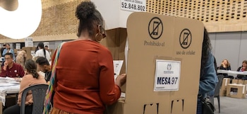 Así transcurren las elecciones presidenciales en Bogotá - crédito @Registraduria/X
