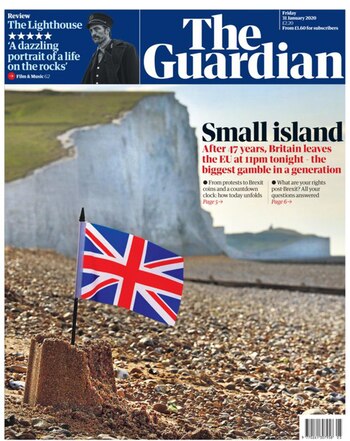 "Pequeña isla", tituló The Guardian