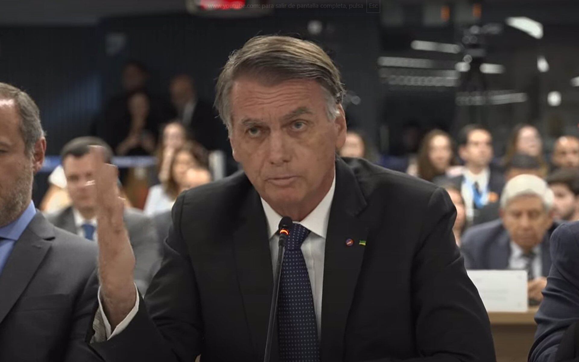 10/06/2025 El expresidente de Brasil Jair Bolsonaro declara ante el Tribunal Supremo (RADIO E TV JUSTIÇA)