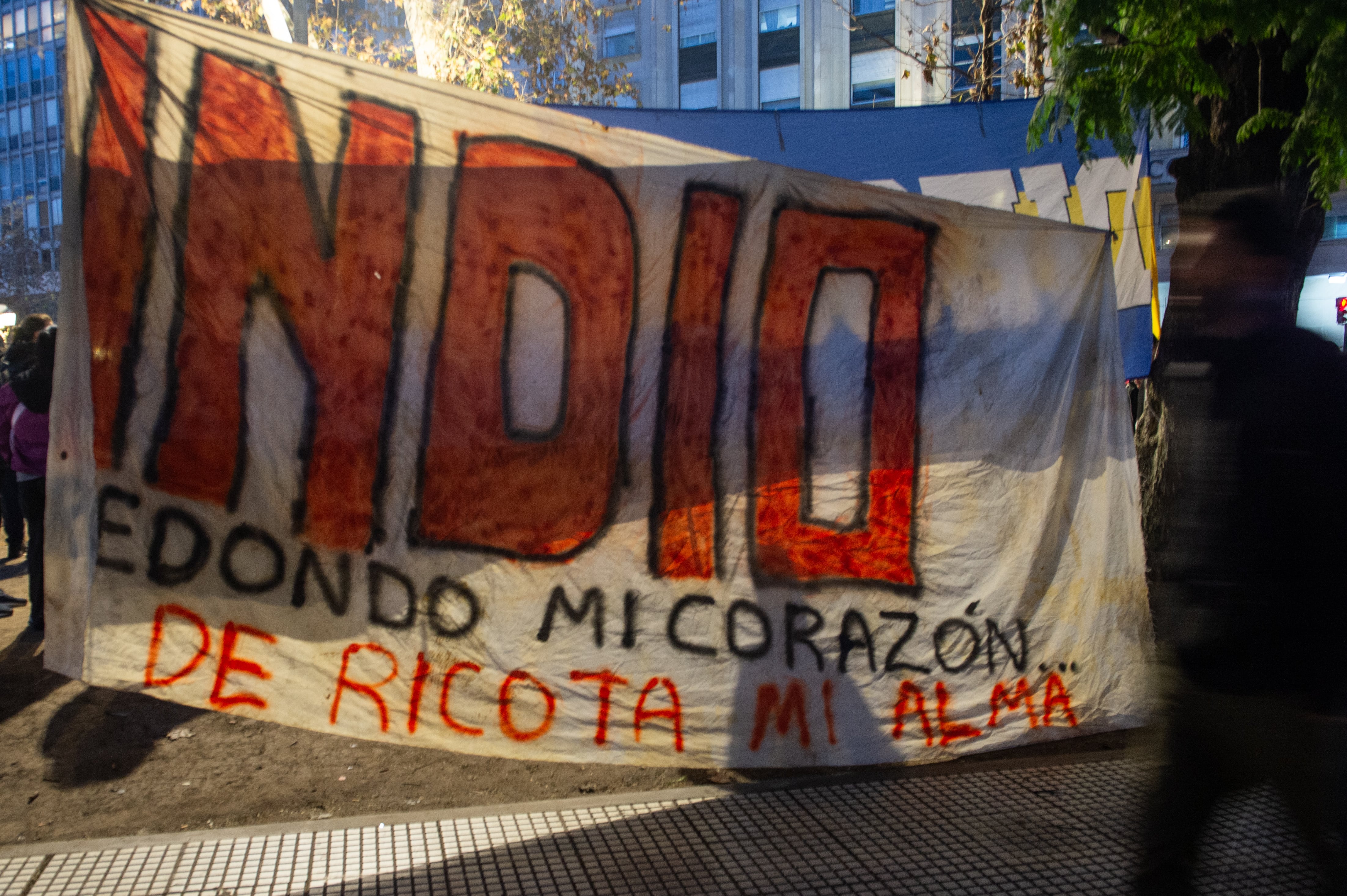 La despedida al Indio Solari en las calles. Fotografía: Jaime Olivos