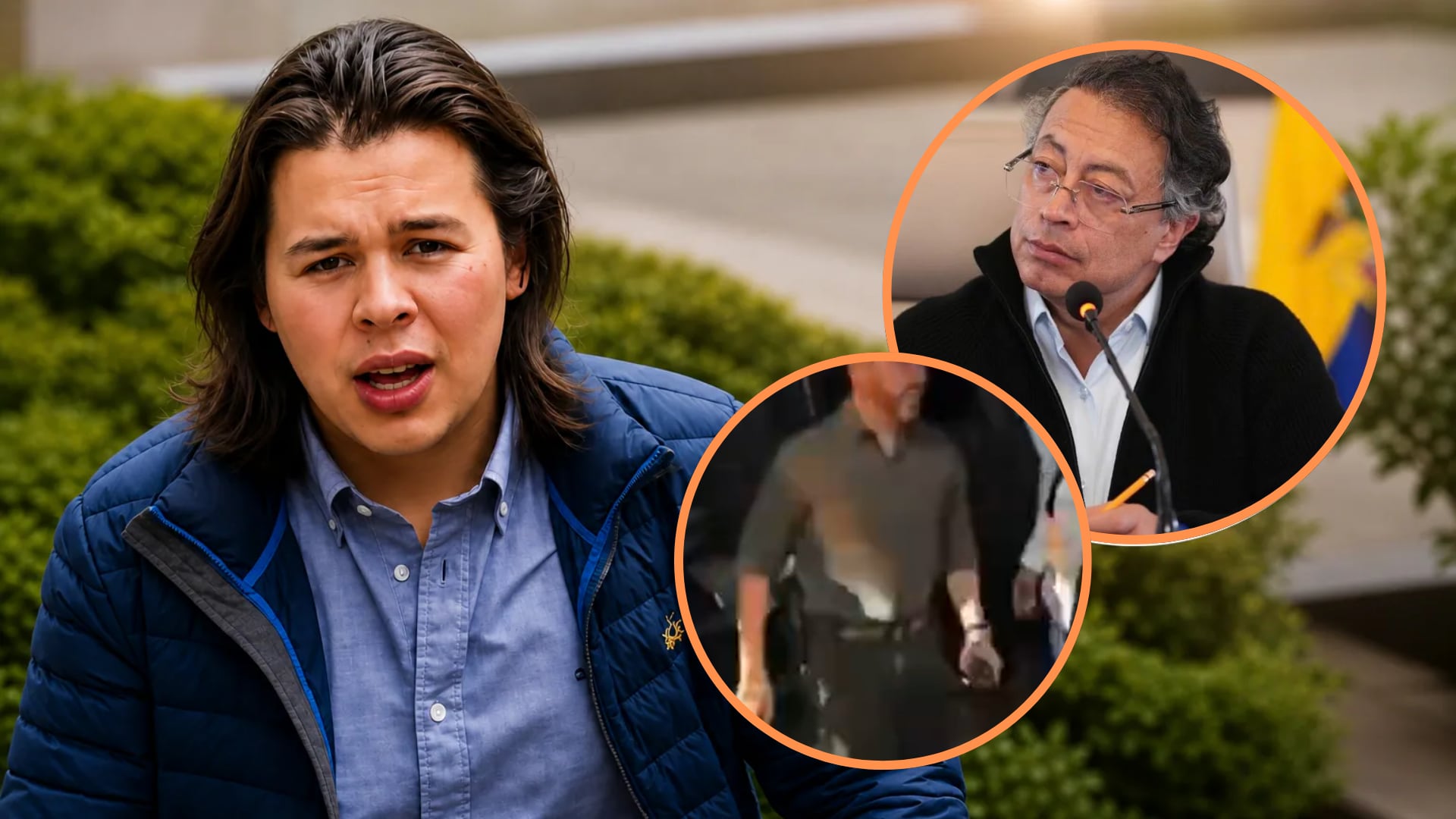 El cruce entre Petro y Jorge Barón hijo por la pistola de De la Espriella - crédito @JorgeEBaron/X - Presidencia