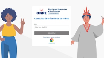 Portal de la ONPE para conocer si eres miembro de mesa o no en estas EMR 2026.