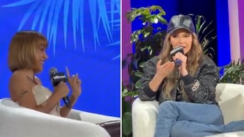 María Becerra y Thalía hablaron