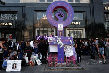 People gather in a memory