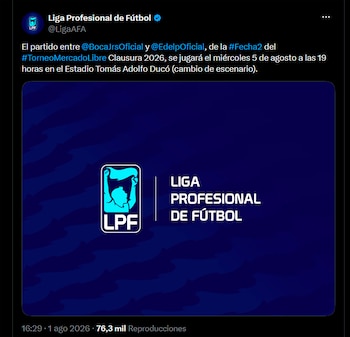 Cambio de cancha para Boca-Estudiantes