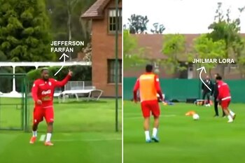 Jefferson Farfán y Jhilmar Lora