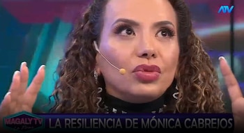 Mónica Cabrejos se define como una sobreviviente y revela la dura historia detrás de su éxito. Captura: Magaly TV La Firme.