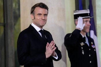 El presidente francés Emmanuel Macron,