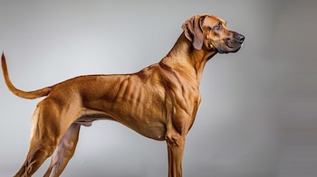 Crestado rodesiano, un perro musculoso