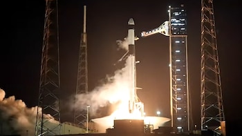 Despegó la mision tripulada a