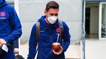 Lionel Messi viajó a Madrid