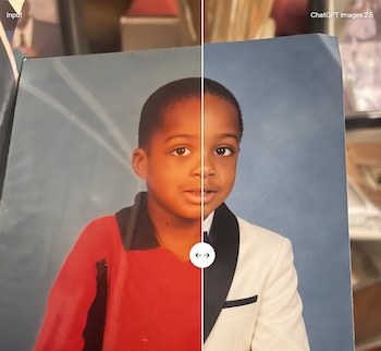 ChatGPT Imagen 2.5 no modifica el rostro si le pides un cambio. (OpenAI)