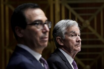 Steven Mnuchin y Jerome Powell