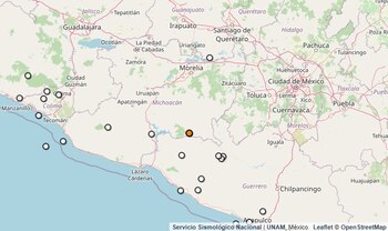 Temblor reportado en Michoacán.
(SSN)