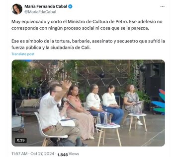La senadora señaló que la