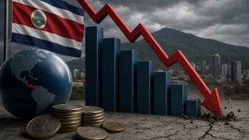 Economía de Costa Rica pierde fuerza: crecimiento cae al 2.2% y registra una fuerte desaceleración en agosto de 2026