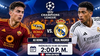 ¿A qué hora juega Real Madrid vs. Roma HOY? Horario y canal TV en Perú para partido por la Champions League