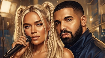 Karol G estaría a punto de lanzar una canción con el rapero Drake - crédito VisualesIA / Infobae