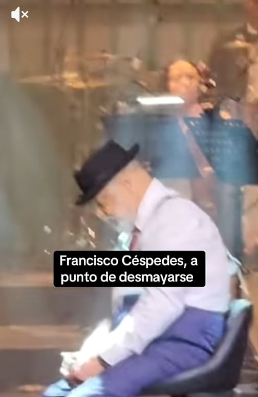 Francisco Céspedes expresó a sus músicos sentirse mal. (TikTok)