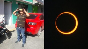 Un hombre fue captado viendo