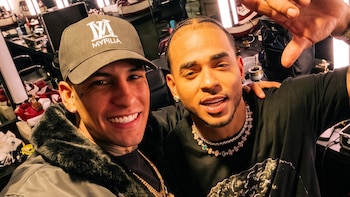 Ozuna recibió a L-Gante en la previa de su show en Buenos Aires: “Cuando vengo a la Argentina siempre lo veo a él”
